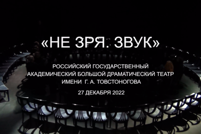 Инклюзивная лаборатория «Не зря» на Малой сцене БДТ. «Не зря. Звук». 27.12.2022